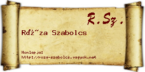 Róza Szabolcs névjegykártya