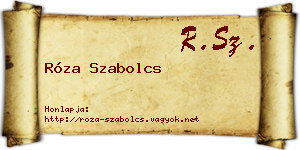 Róza Szabolcs névjegykártya